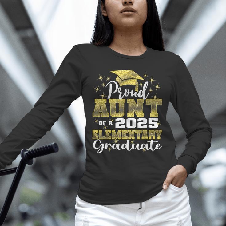 Proud Aunt Of 5th Grade Graduate 2025 Elementary Graduation Unisex Long Sleeve T-Shirt