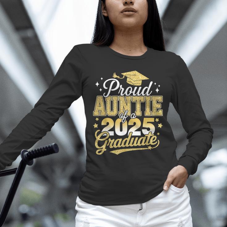 Proud Auntie Of A Class Of 2025 Graduate Senior Graduation Unisex Long Sleeve T-Shirt