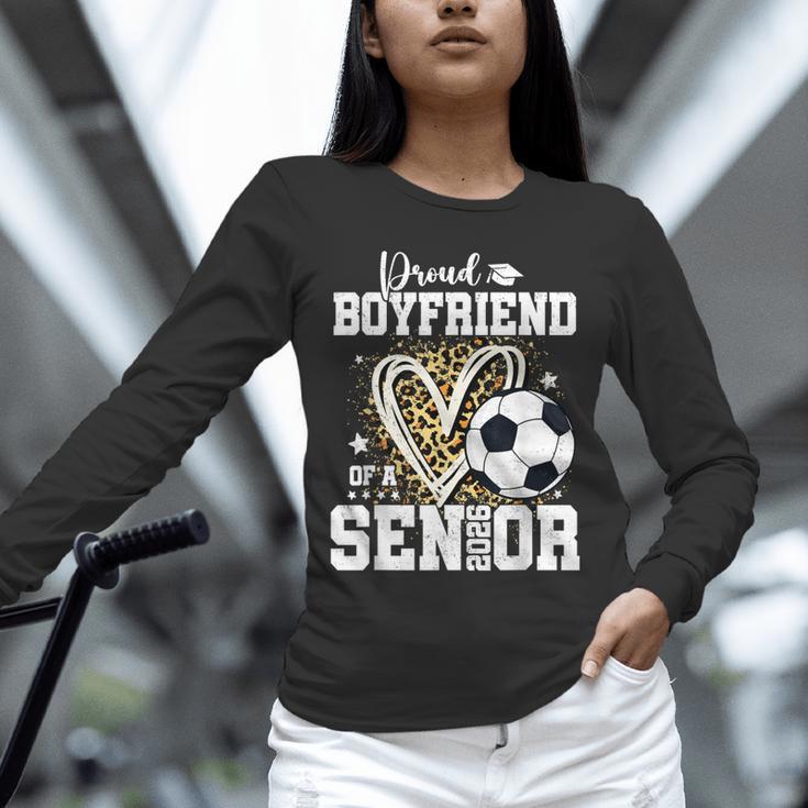 Proud Boyfriend Of A 2026 Senior Soccer Graduation Leopard Unisex Long Sleeve T-Shirt