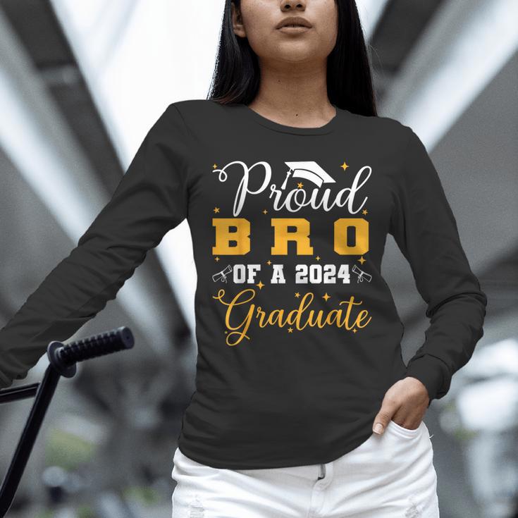 Proud Bro Of A Class Of 2024 Graduate Senior Graduation Unisex Long Sleeve T-Shirt