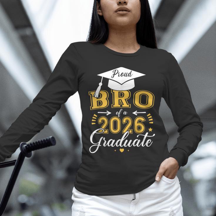 Proud Bro Of a Class Of 2026 Graduate For Graduation Unisex Long Sleeve T-Shirt