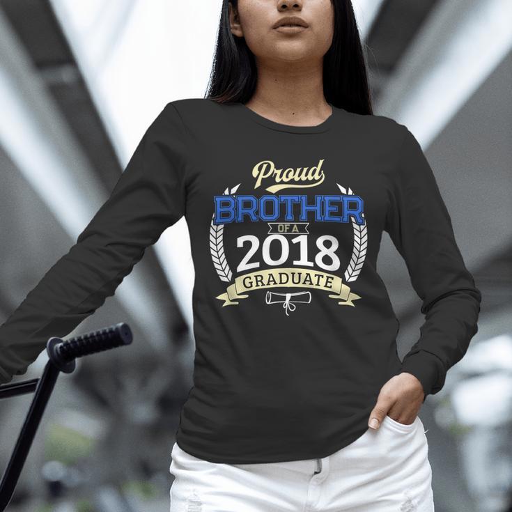 Proud Brother Of 2018 Graduate Shirt Graduation Grad Unisex Long Sleeve T-Shirt