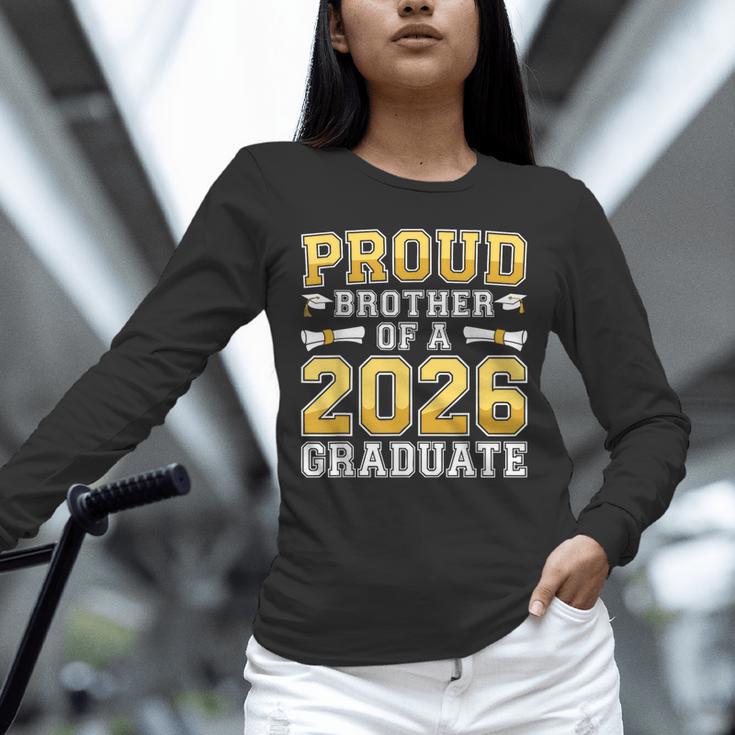 Proud Brother Of A 2026 Graduate Shirt Class 2026 Graduation Unisex Long Sleeve T-Shirt