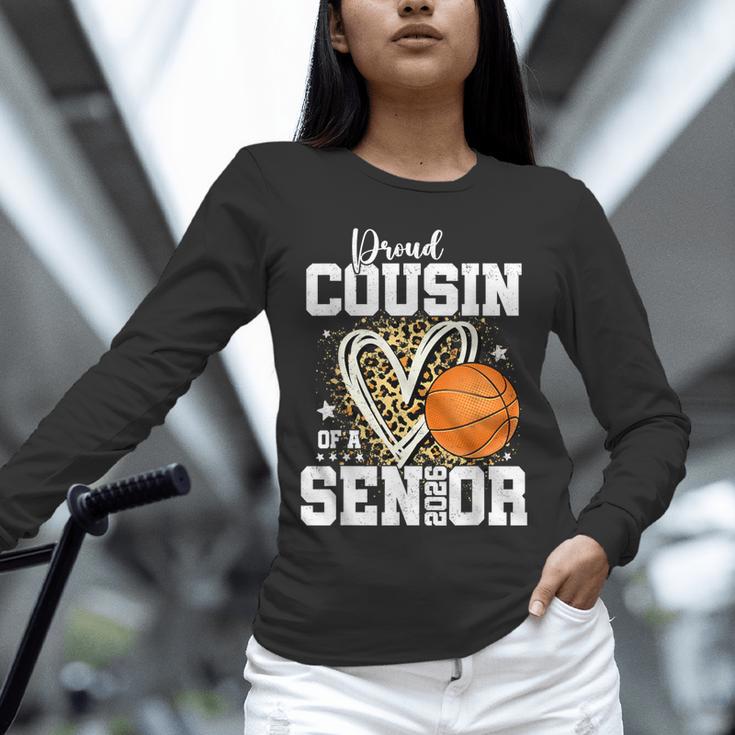Proud Cousin Of A 2026 Senior Basketball Graduation Leopard Unisex Long Sleeve T-Shirt