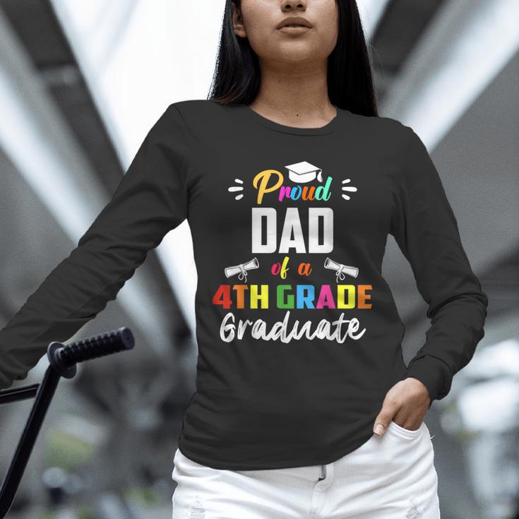 Proud DAD Of A 4th Grade Graduate Graduation 2024 Senior 24 Unisex Long Sleeve T-Shirt