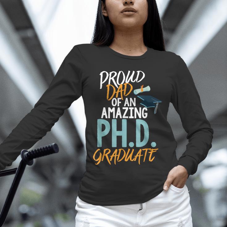 Proud Dad PhD Doctoral Graduation Doctorate Degree EdD PsyD Unisex Long Sleeve T-Shirt