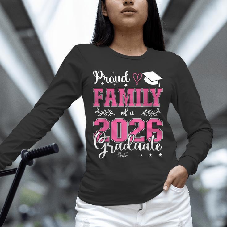 Proud Family Of a Class Of 2026 Graduate For Graduation Unisex Long Sleeve T-Shirt