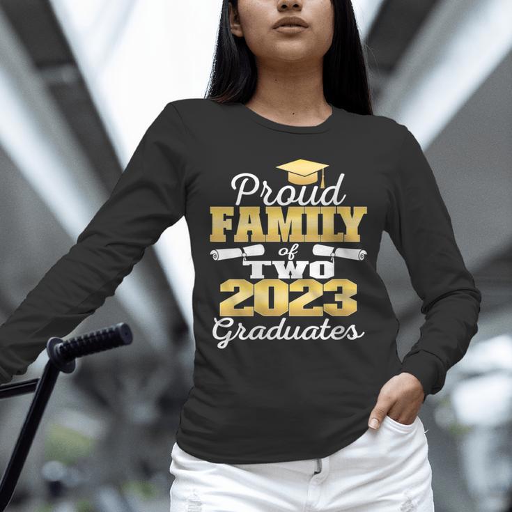 Proud Family Of Two 2023 Graduate Class 2023 Graduation Unisex Long Sleeve T-Shirt