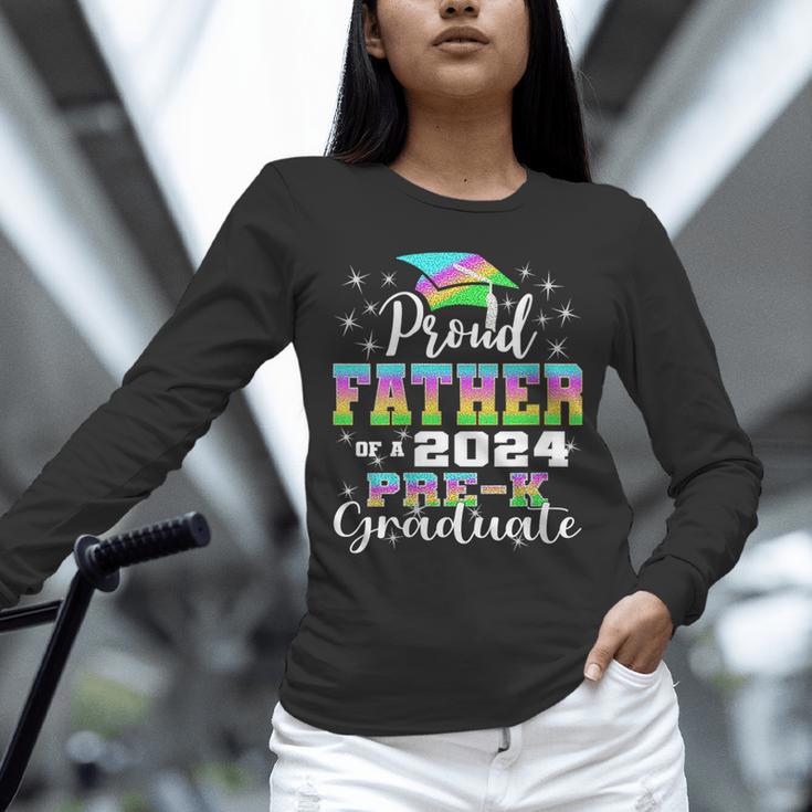 Proud Father Of PreK School Graduate 2024 Graduation Father Unisex Long Sleeve T-Shirt