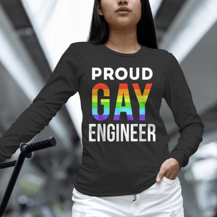 Proud Gay Engineer LGBTQ Rainbow Engineering Graduation Unisex Long Sleeve T-Shirt