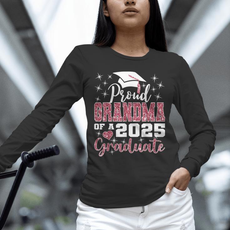 Proud Grandma Of 2025 College Graduate Family Graduation Unisex Long Sleeve T-Shirt