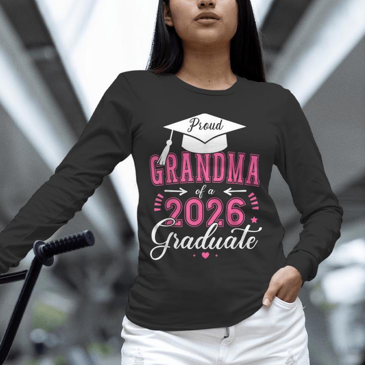 Proud Grandma Of a Class Of 2026 Graduate For Graduation Unisex Long Sleeve T-Shirt