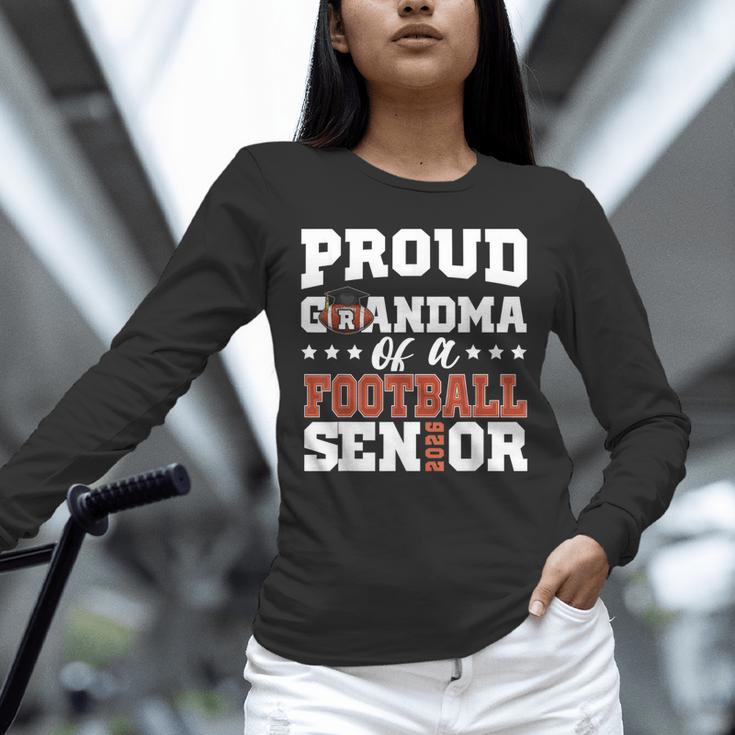Proud Grandma Of a Football Senior 2026 Graduation Unisex Long Sleeve T-Shirt