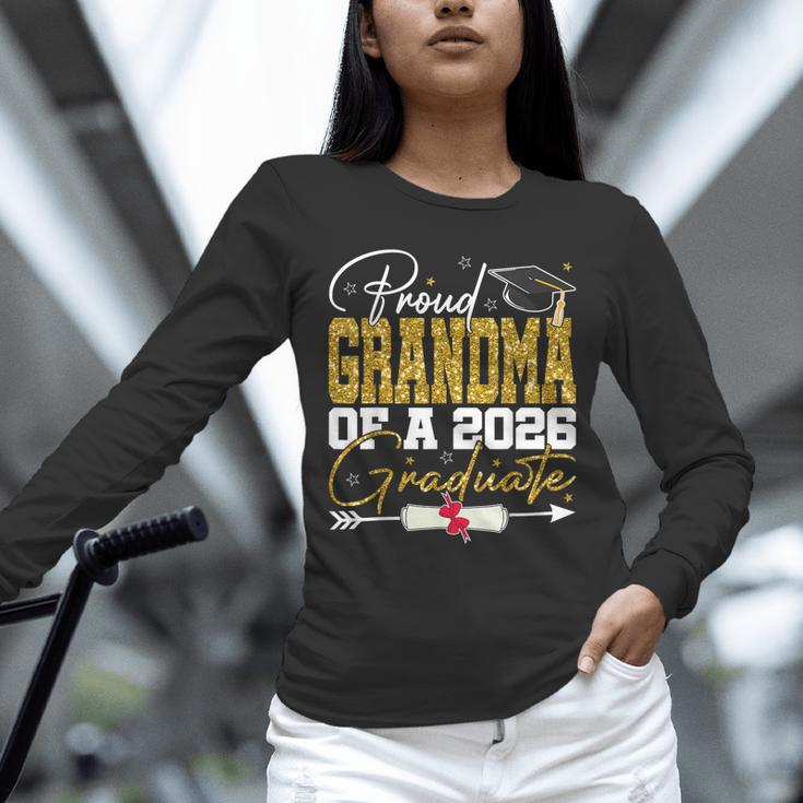 Proud Grandma Of Senior 2026 Graduate Family Graduation 2026 Unisex Long Sleeve T-Shirt