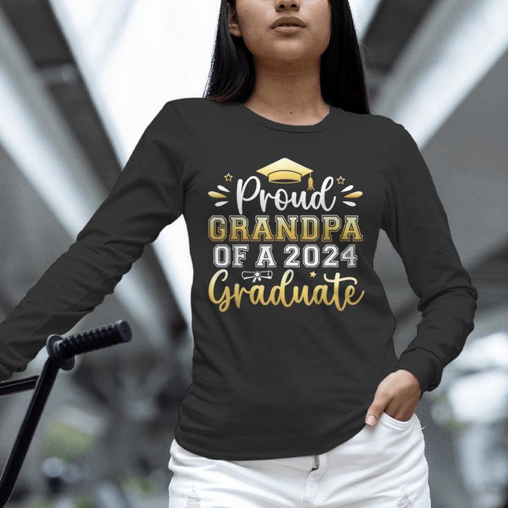 Proud Grandpa Of a 2024 Graduate Senior Graduation Men Unisex Long Sleeve T-Shirt
