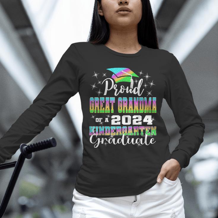 Proud Great Grandma Of Kindergarten Graduate 2024 Graduation Unisex Long Sleeve T-Shirt