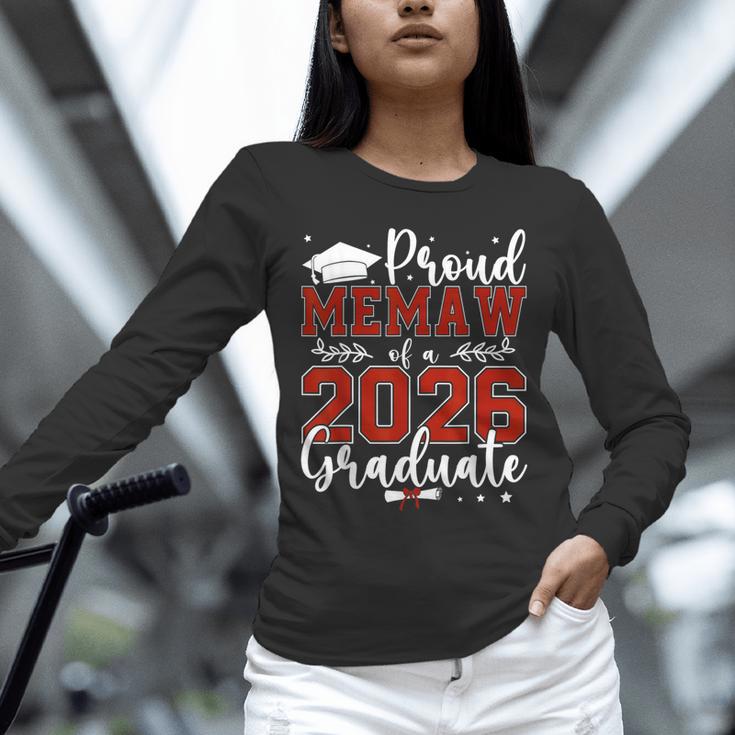 Proud Memaw Of a Class Of 2026 Graduate For Graduation Unisex Long Sleeve T-Shirt