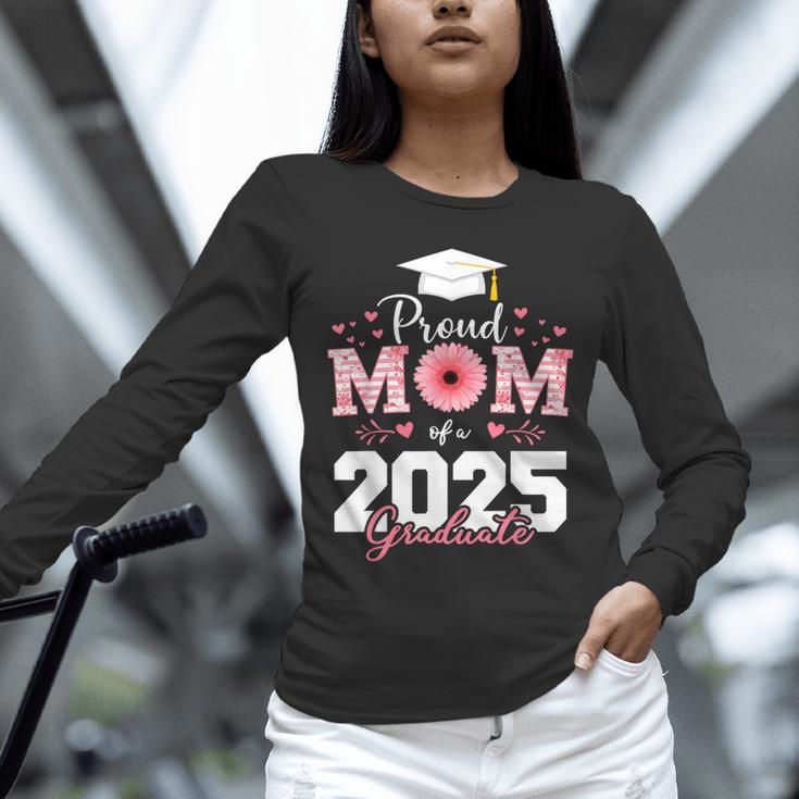 Proud Mom Of a 2025 Graduate Senior Mom Family Graduation Unisex Long Sleeve T-Shirt