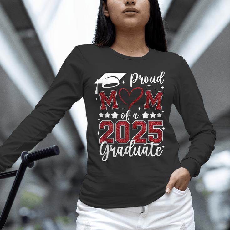 Proud Mom Of 2025 Senior Graduate Matching Family Graduation Unisex Long Sleeve T-Shirt