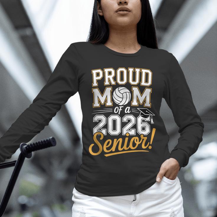 Proud Mom Of a 2026 Senior Volleyball Graduation Unisex Long Sleeve T-Shirt