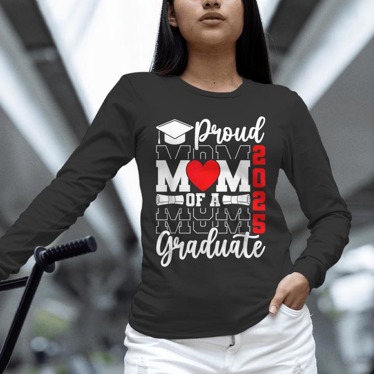 Proud Mom Of a Class Of 2025 Graduate Senior Mom Graduation Unisex Long Sleeve T-Shirt
