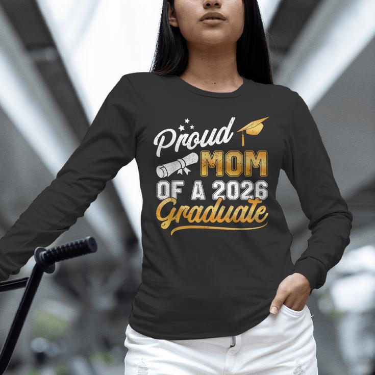Proud Mom Of A Class Of 2026 Graduate Senior 2026 Graduation Unisex Long Sleeve T-Shirt