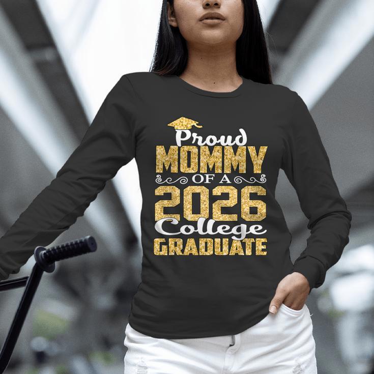 Proud Mommy Of A 2026 College Graduate Shirt Graduation Unisex Long Sleeve T-Shirt