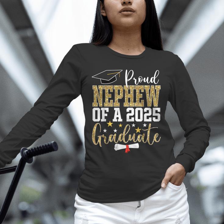 Proud Nephew Of A 2025 Graduate Nephew Graduation 2025 Unisex Long Sleeve T-Shirt