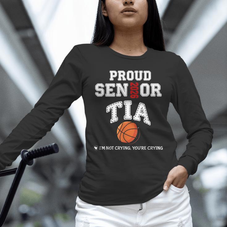 Proud Senior Tia 2026 Graduation Basketball Player Unisex Long Sleeve T-Shirt
