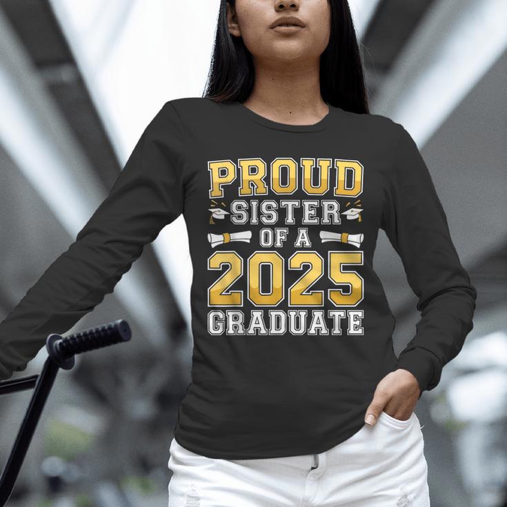 Proud Sister Of A 2025 Graduate Shirt Class 2025 Graduation Unisex Long Sleeve T-Shirt