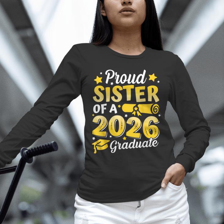Proud Sister Of A 2026 Graduate Senior Class Graduation Unisex Long Sleeve T-Shirt