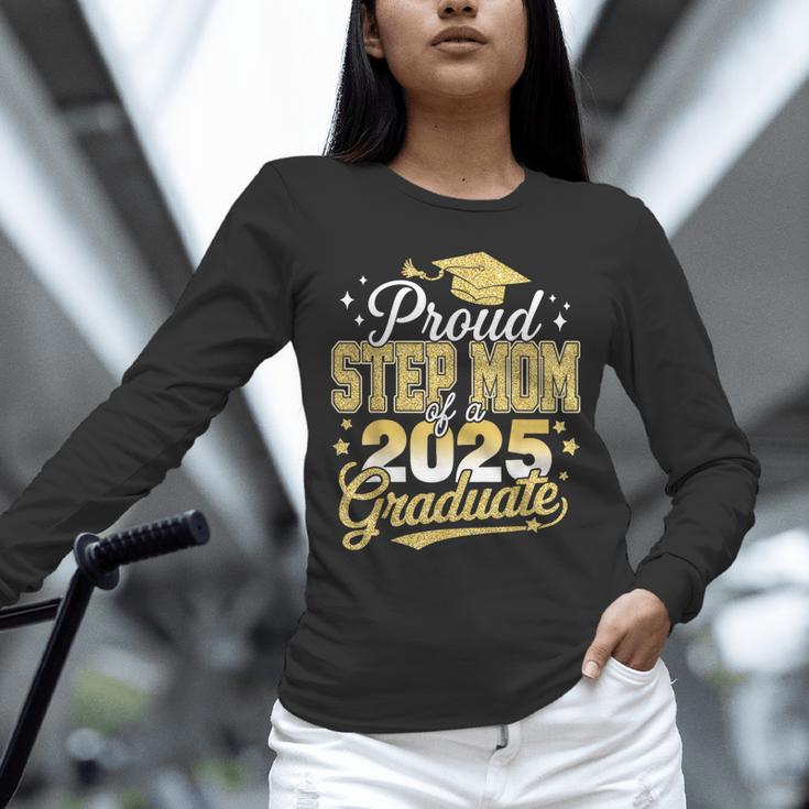 Proud Step Mom Of A Class Of 2025 Graduate Senior Graduation Unisex Long Sleeve T-Shirt
