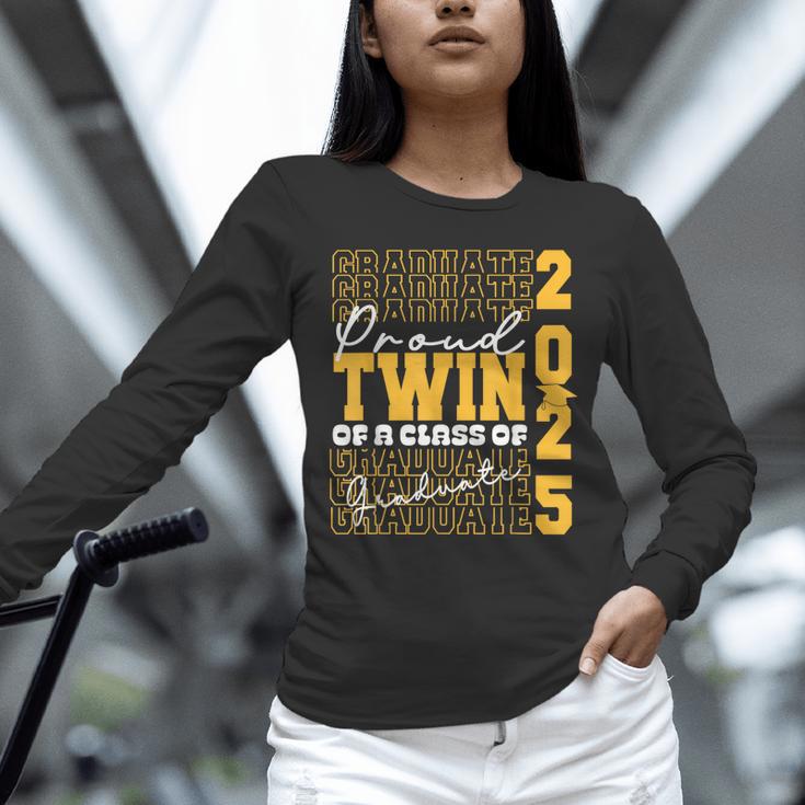 Proud Twin Of a 2025 Graduate Grad Prom Graduation Squad 25 Unisex Long Sleeve T-Shirt