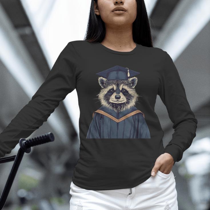 Raccoon Graduation Unisex Long Sleeve T-Shirt