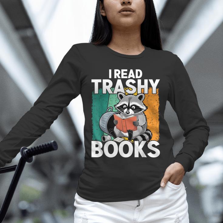 Raccoon Smutty Book Lover Spicy Romance Novels Women's Unisex Long Sleeve T-Shirt