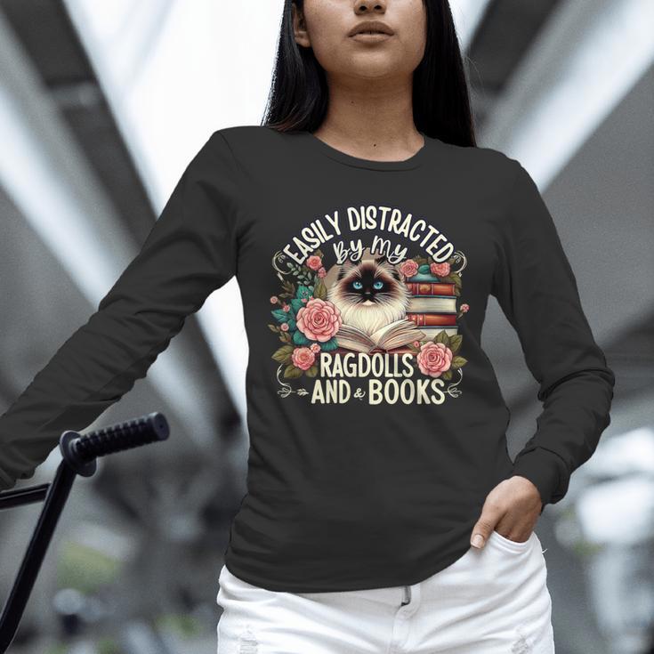 Ragdoll Lover Ragdoll Cat Ragdolls And Books Unisex Long Sleeve T-Shirt