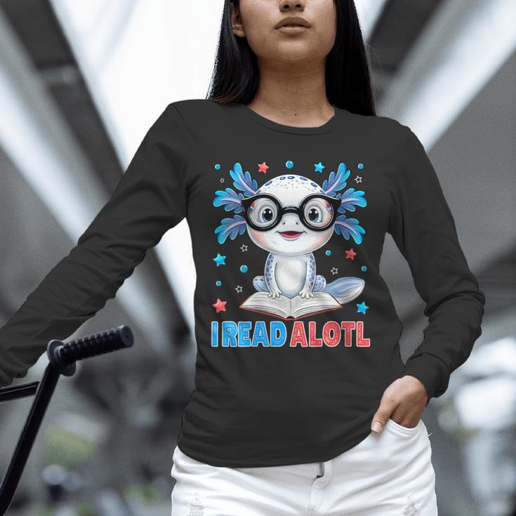 I Read Alotl Cute Axolotl Reading Book Lover Unisex Long Sleeve T-Shirt I Read Alotl Cute Axolotl Reading Book Lover Unisex Long Sleeve T-Shirt