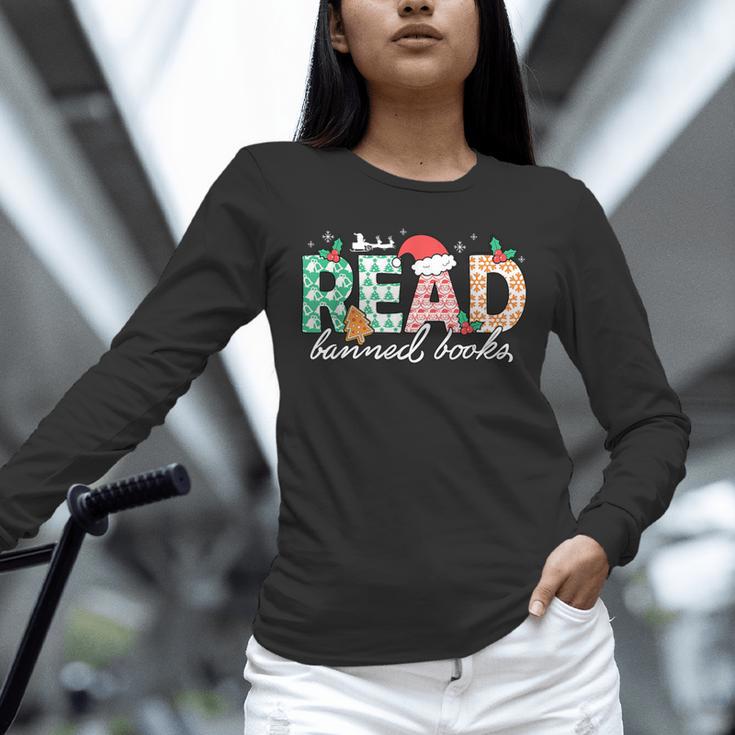Read Banned Books Christmas Holiday Unisex Long Sleeve T-Shirt Read Banned Books Christmas Holiday Unisex Long Sleeve T-Shirt