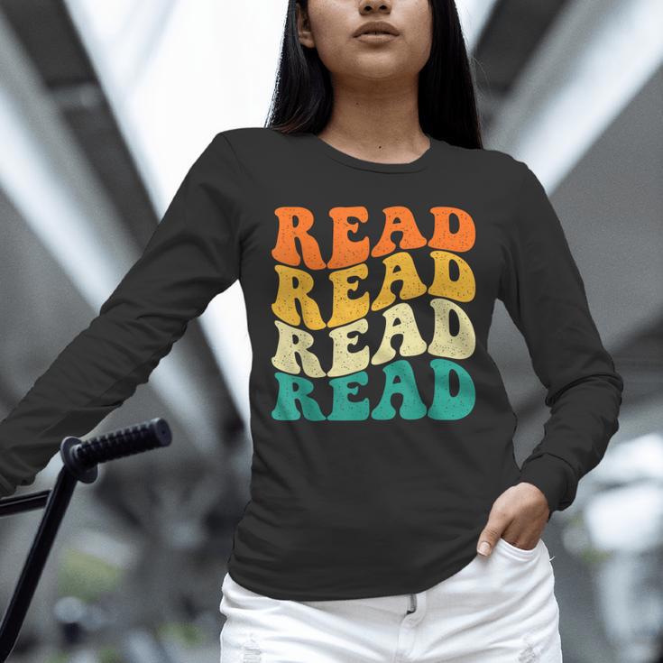 Read Read Read Read Book Lover Reading Bookworm Reader Unisex Long Sleeve T-Shirt