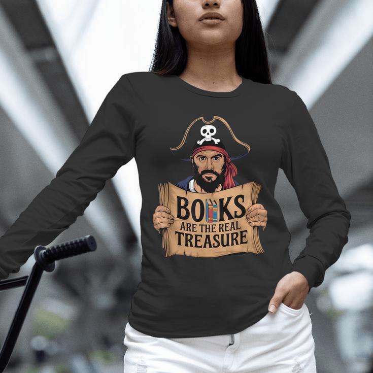 Read Book Reader Library Reading Librarian Pirate Bookworm Unisex Long Sleeve T-Shirt Read Book Reader Library Reading Librarian Pirate Bookworm Unisex Long Sleeve T-Shirt