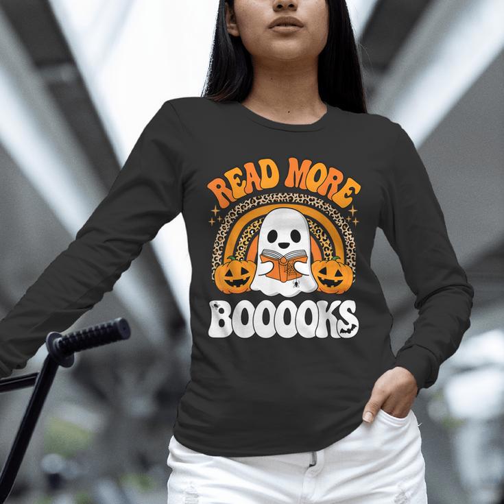 Read More Books Booooks Ghost Pumpkin Cute Teacher Halloween Unisex Long Sleeve T-Shirt