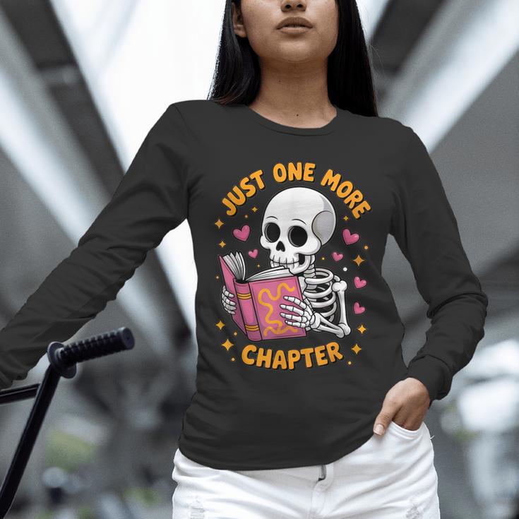 Read Books Lover Bookworm Cute Reading Just One More Chapter Unisex Long Sleeve T-Shirt
