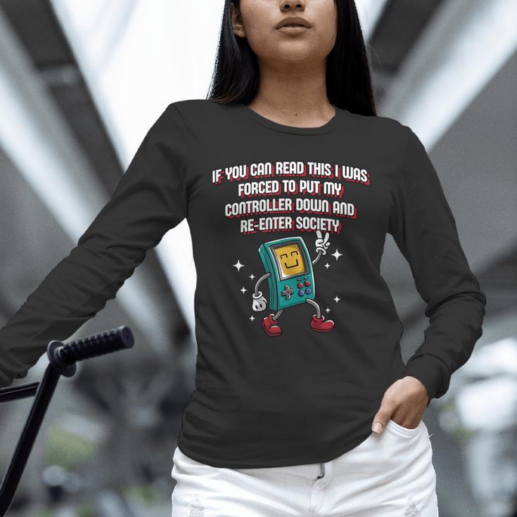 If You Can Read This Gamer Humor Gaming Introvert Unisex Long Sleeve T-Shirt If You Can Read This Gamer Humor Gaming Introvert Unisex Long Sleeve T-Shirt