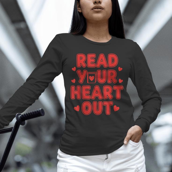 Read Your Heart Out Book Lover Reading Teachers Kids Unisex Long Sleeve T-Shirt Read Your Heart Out Book Lover Reading Teachers Kids Unisex Long Sleeve T-Shirt