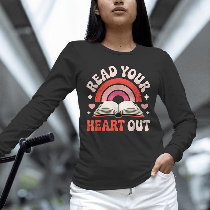 Read Your Heart Out Book Lovers Emotional Fall Vibes Unisex Long Sleeve T-Shirt
