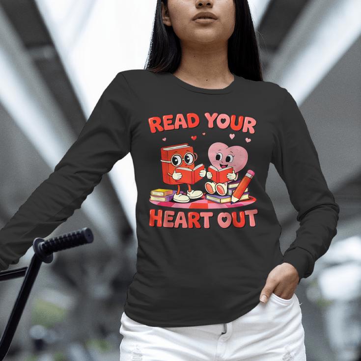 Read Your Heart Out Valentine Reading Book Girl Kid Teacher Unisex Long Sleeve T-Shirt Read Your Heart Out Valentine Reading Book Girl Kid Teacher Unisex Long Sleeve T-Shirt