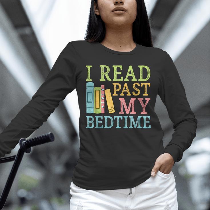 I Read Past My Bedtime Book Quote Humor Unisex Long Sleeve T-Shirt