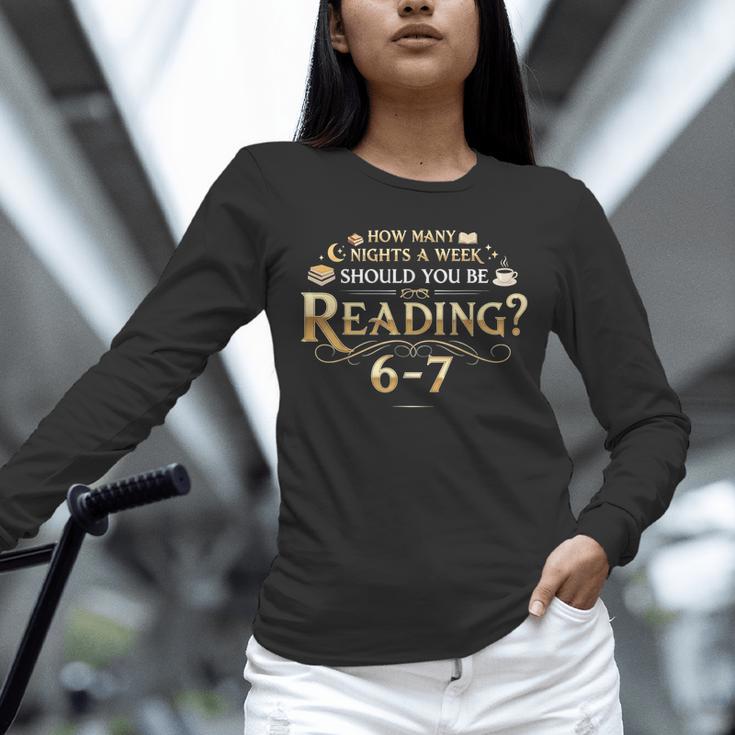 Reading 6–7 Teacher Librarian English Book Lover Quote Unisex Long Sleeve T-Shirt