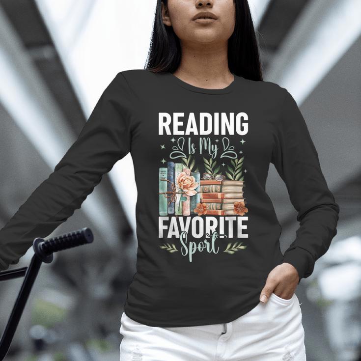 Reading Is My Favorite Sport Bookworm Unisex Long Sleeve T-Shirt