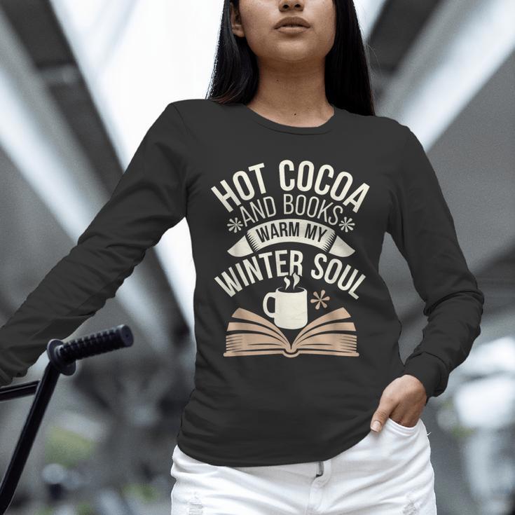 Reading All Winter Cozy Book Lover And Literary Escape Unisex Long Sleeve T-Shirt